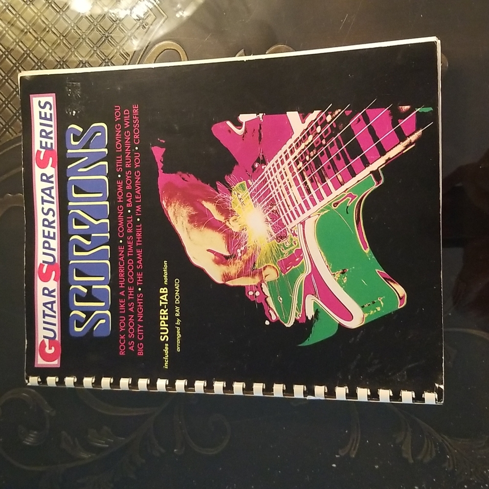Scorpions Metal Super Tab Guitar Book. Fab Condition but Back Peel See P…